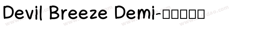 Devil Breeze Demi字体转换